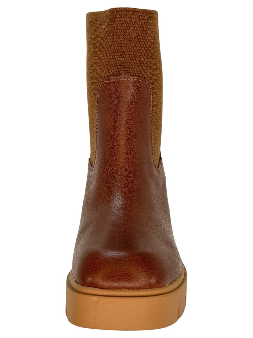 Sun + Stone Verityy Brown Faux Leather Womens Ankle Boots Size 8.5M - Picture 6 of 10
